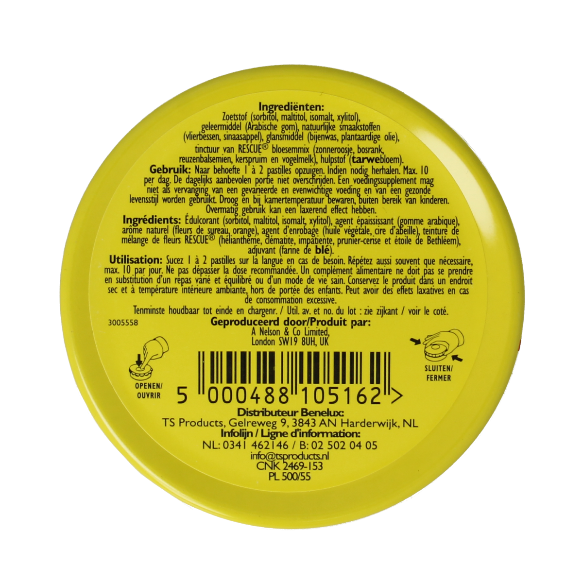 Bach Rescue Rescue pastilles sinaasappel 50.00 Gram