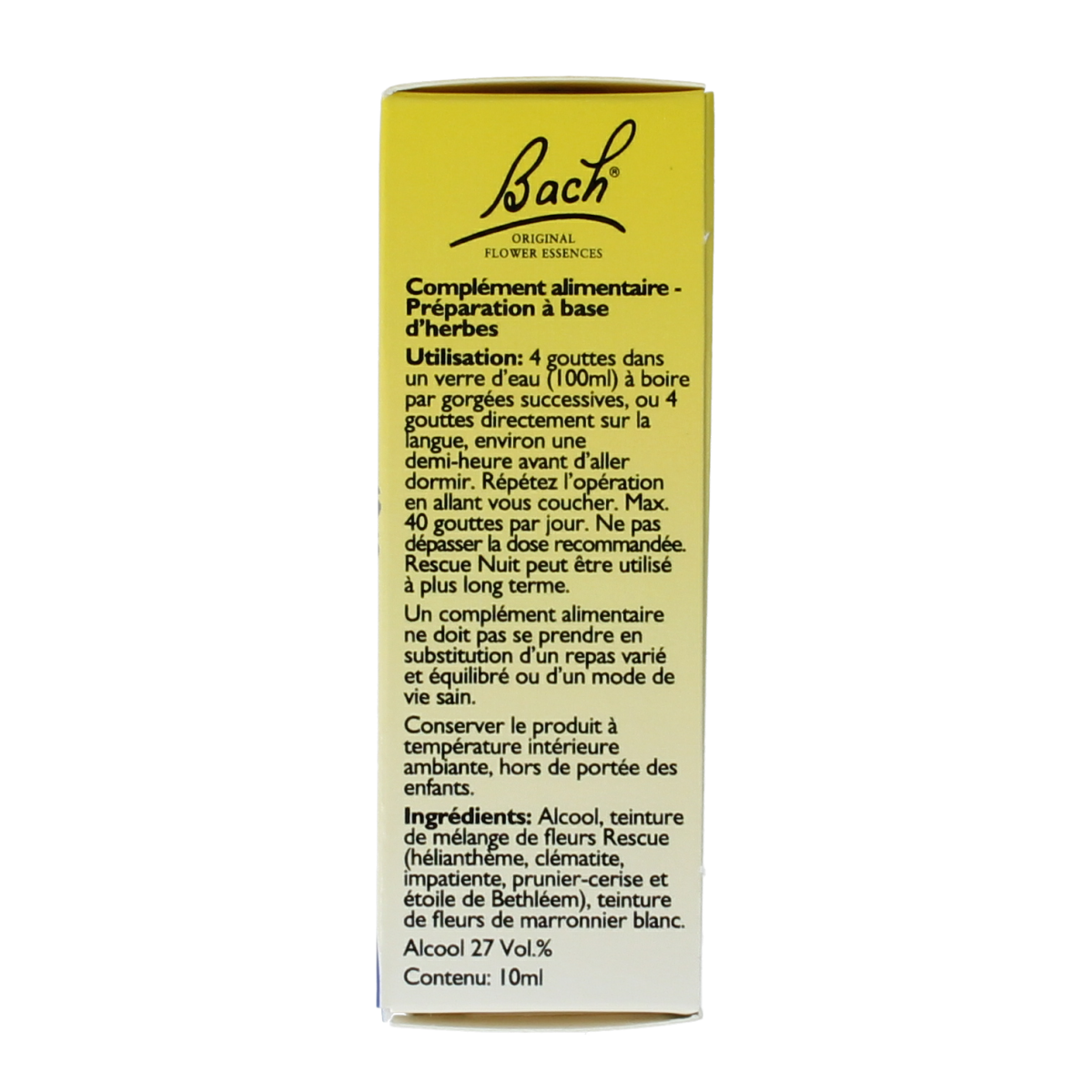 Bach Rescue Rescue remedy nacht druppels 10.00 Milliliter