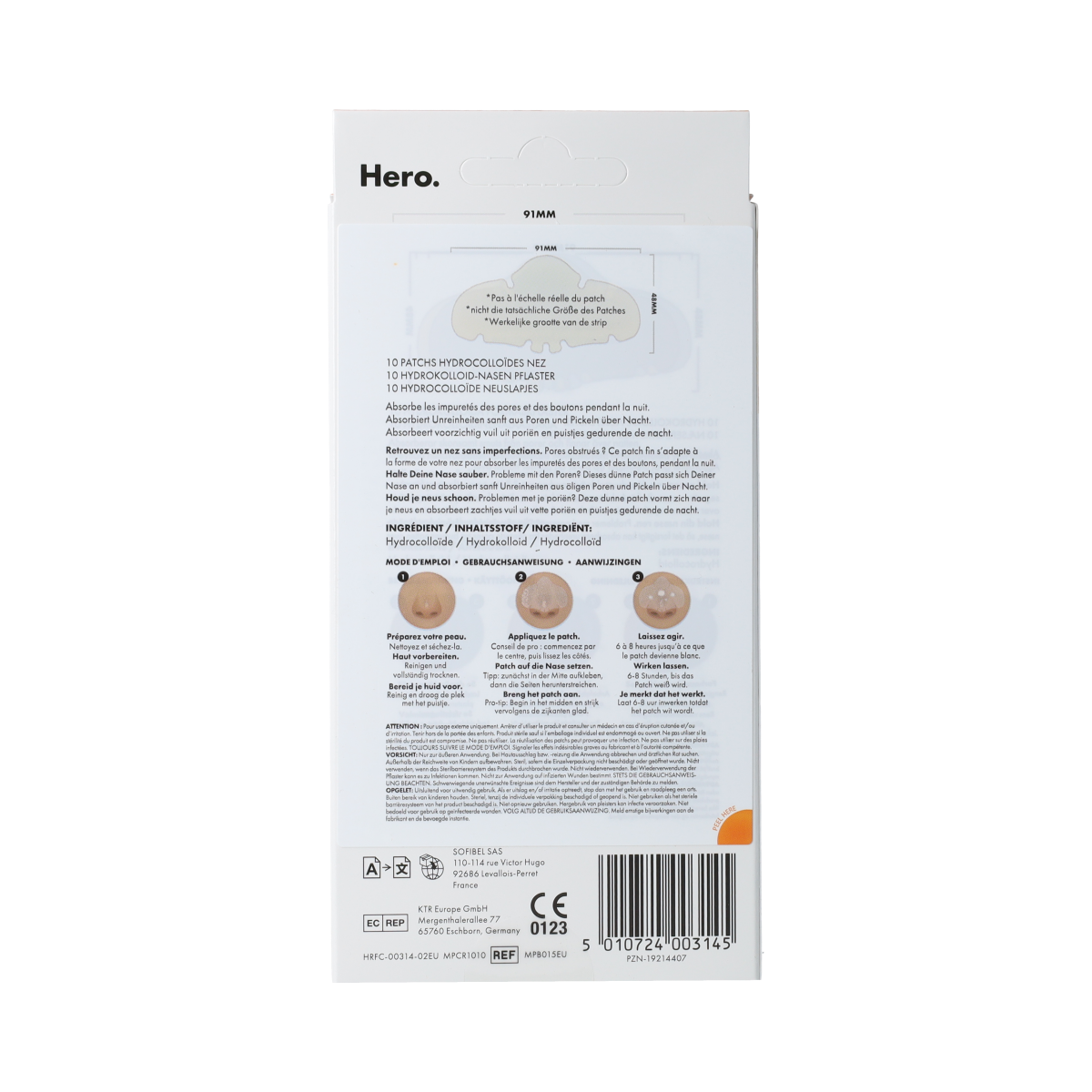 Hero Mighty Patch Nose 10.00 Stuks