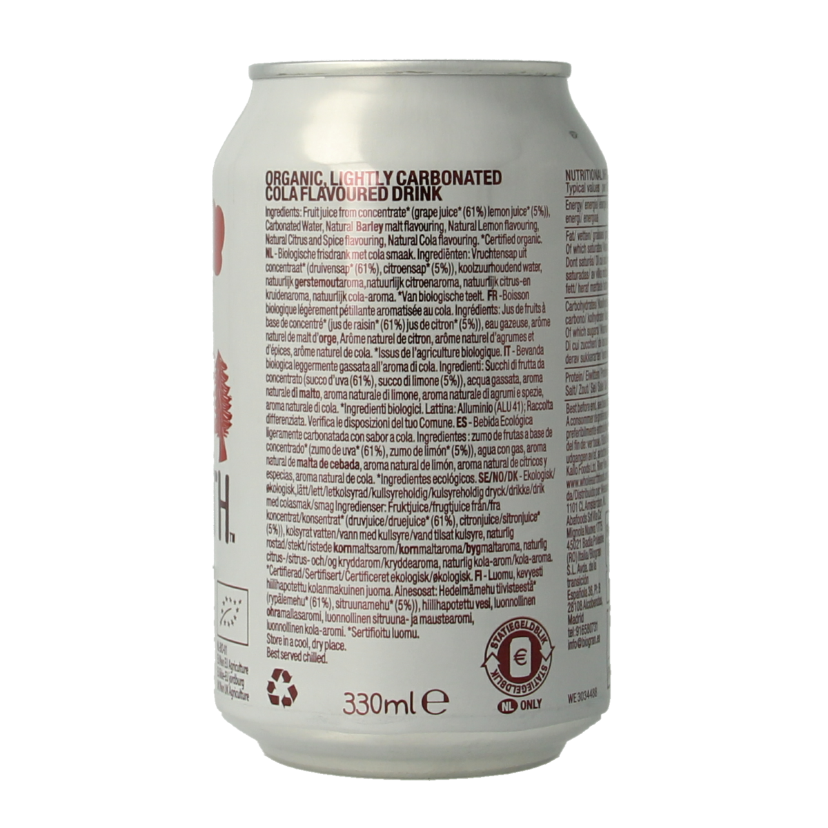 Whole Earth Sparkling cola bio 330.00 Milliliter