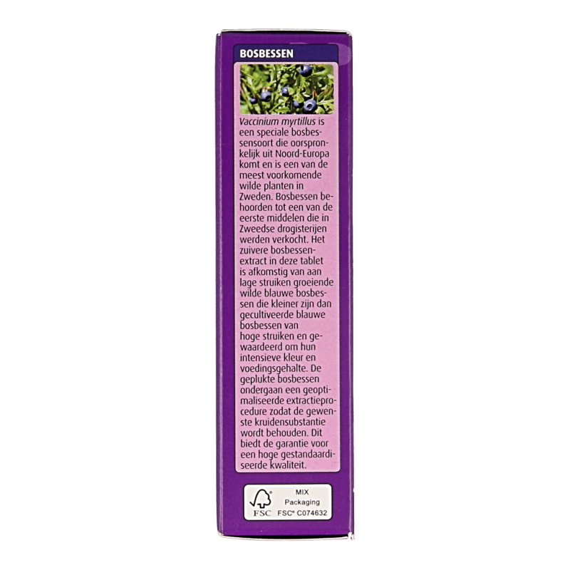 New Nordic Blueberry Eyebright herbal supplement tablets in a bottle, showcasing the product packaging with blue and white design.