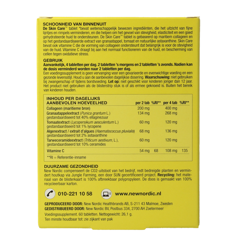 New Nordic Skin care collagen filler 60 Tabletten