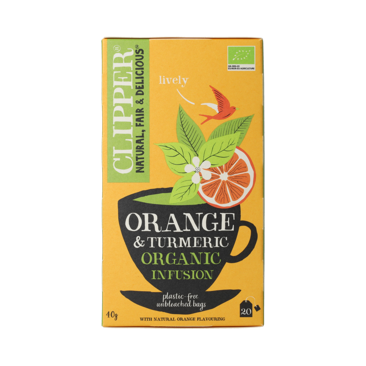 Clipper Orange & turmeric infusion bio 20.00 Zakjes