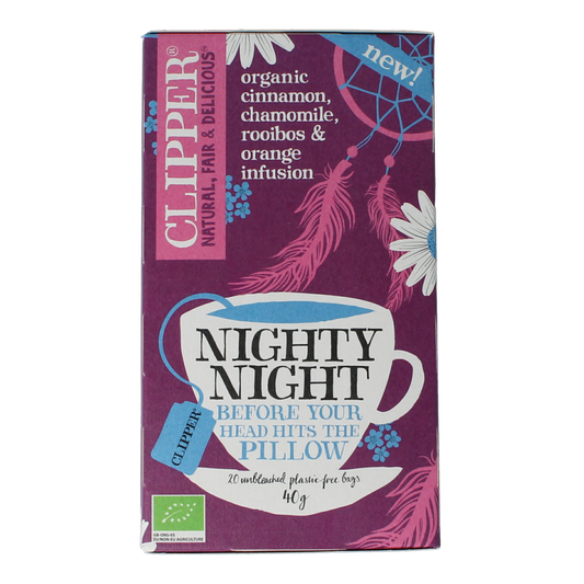 Clipper Kruidenthee nighty night bio 20.00 Zakjes