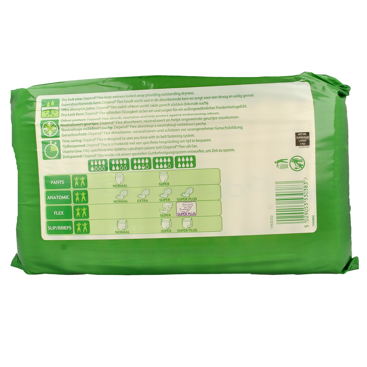 Depend Flex super+ maat L 14.00 Stuks
