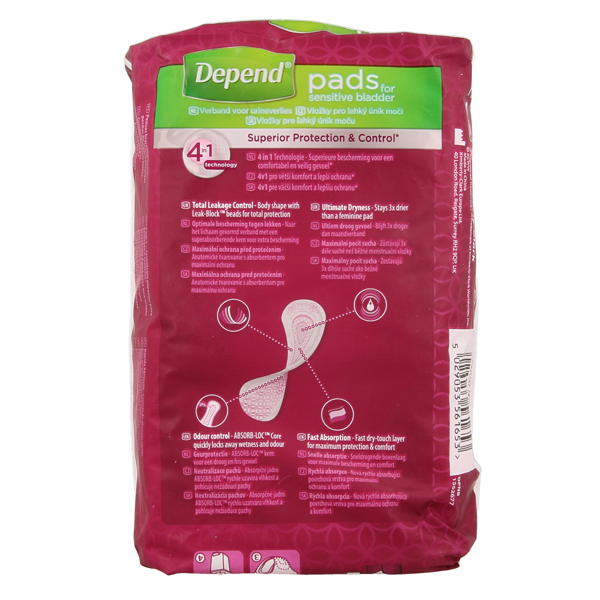 Depend Verband normaal 14.00 Stuks