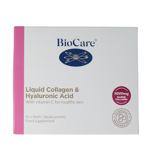 BioCare Collageen & hyaluron vloeibaar 14 x 15ml 1 Set