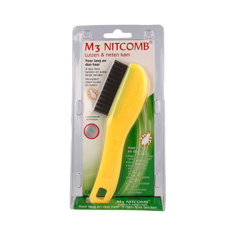 Nitcomb Nitcomb M3 anti luiskam lang en dun haar  1 Stuks