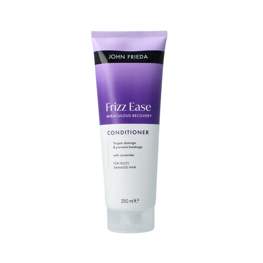 John Frieda Miraculous Recovery Conditioner 250ml bottle, showing the hair care product with sleek packaging and branding.
