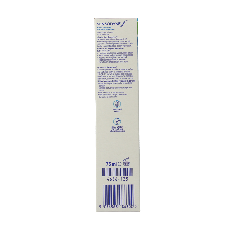 Sensodyne Tandpasta extra fresh gel 75 Milliliter