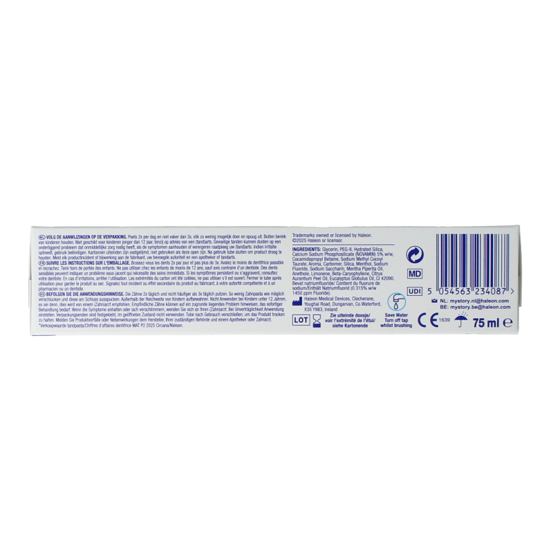 Sensodyne Tandpasta repair & protect whitening 75 Milliliter