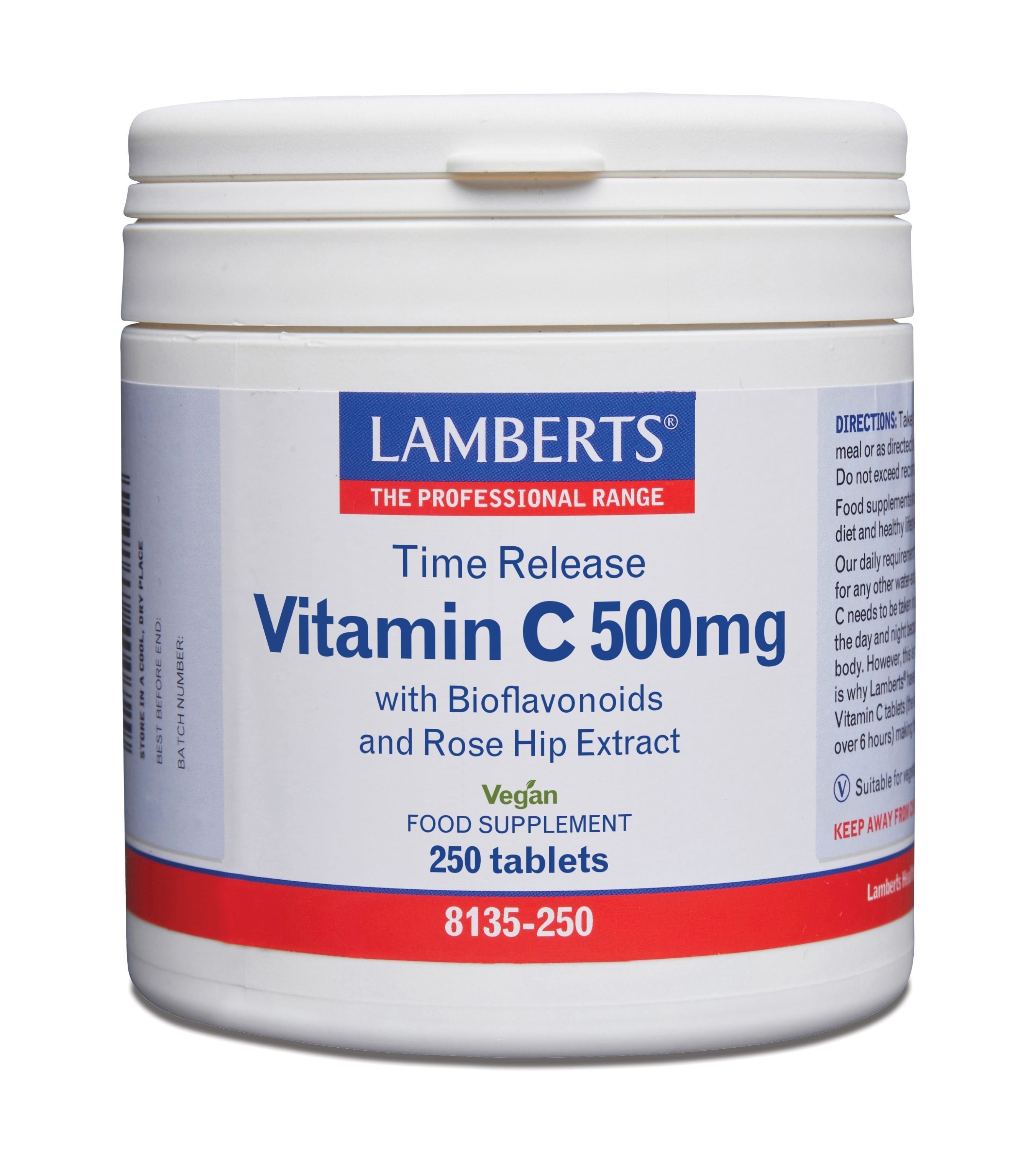 Lamberts Vitamine C 500 time released & bioflavonoiden 250.00 Tabletten