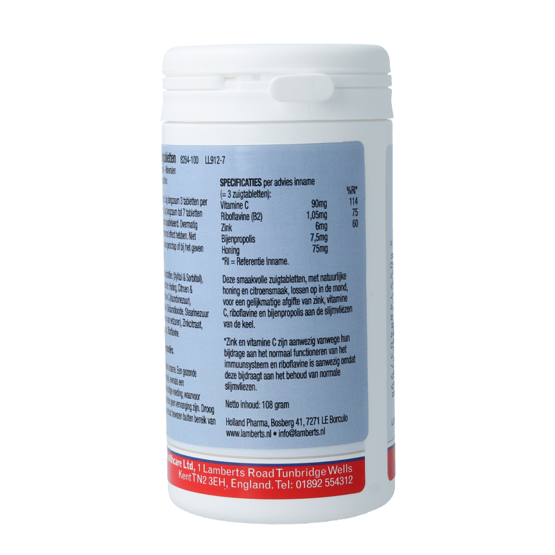 Lamberts Zink (zinc) plus  100 Zuigtabletten