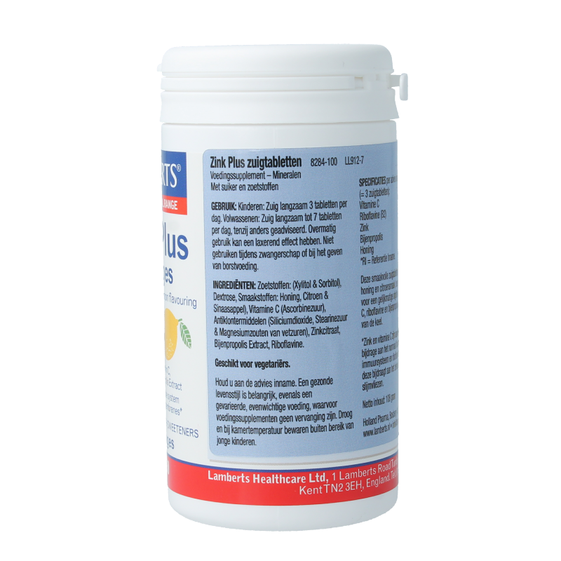 Lamberts Zink (zinc) plus  100 Zuigtabletten
