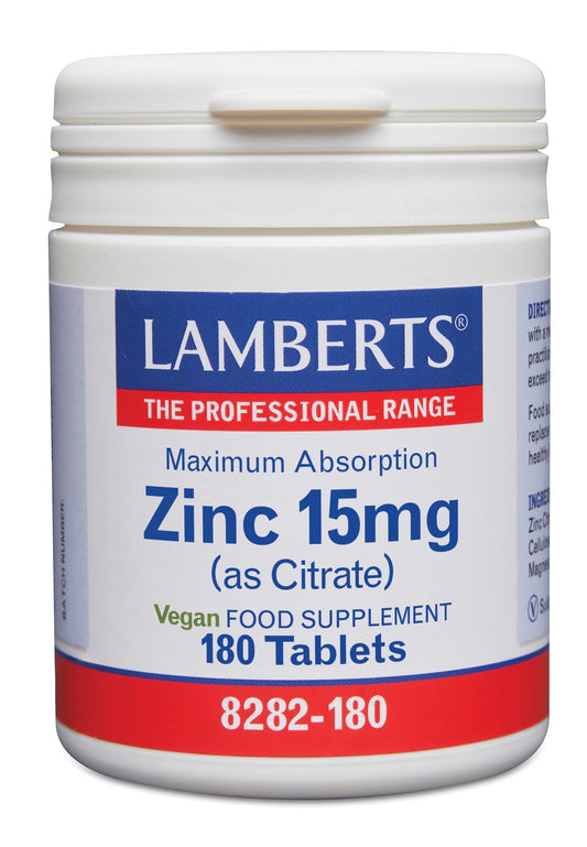 Lamberts Zink citraat 15mg 180.00 Tabletten