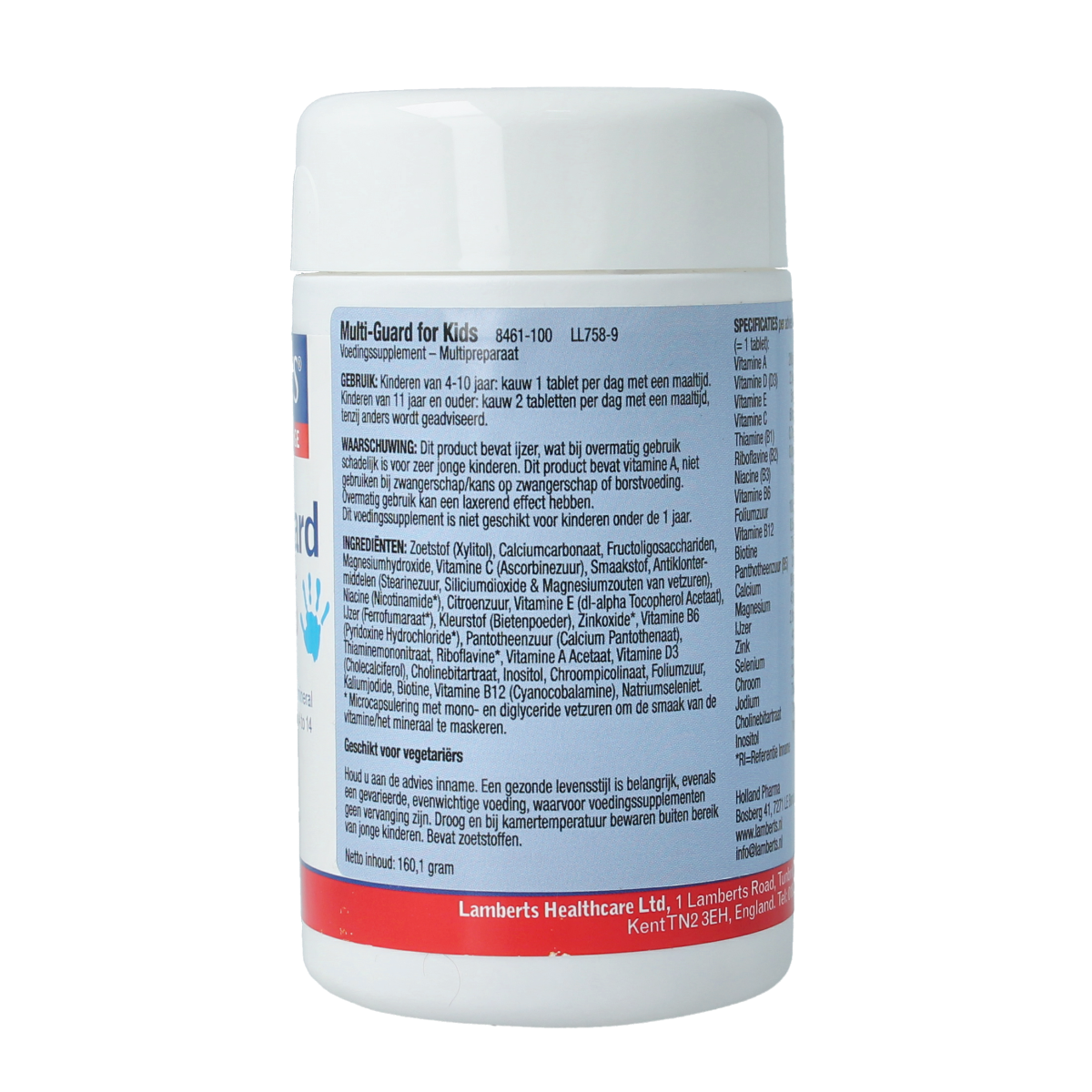 Lamberts Multi-guard for kids (playfair) 100.00 Kauwtabletten