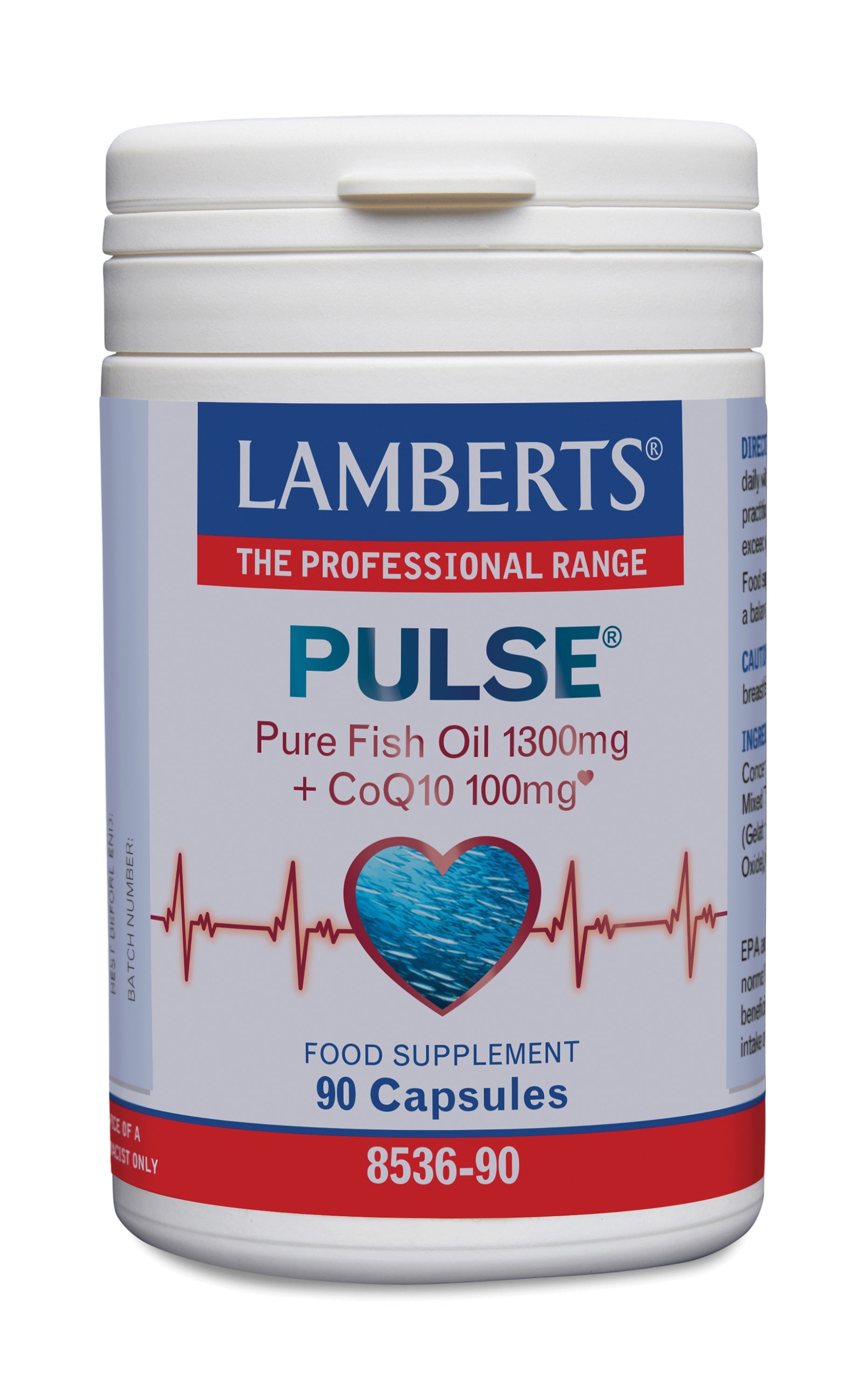 Lamberts Pulse Pure visolie 1300mg + CoQ10 100mg 90.00 Capsules