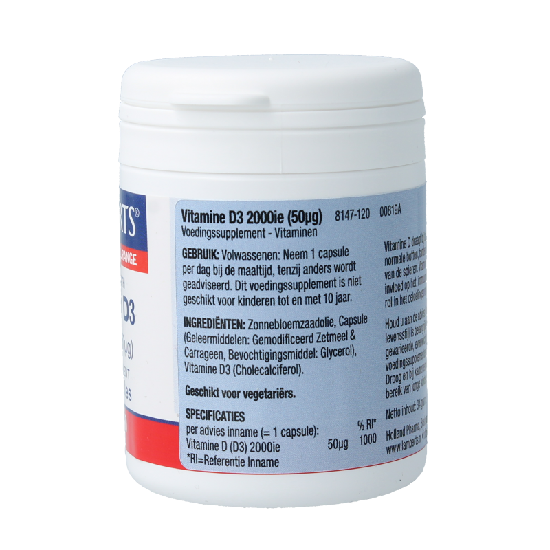 Lamberts Vitamine D3 2000IE 120 Capsules