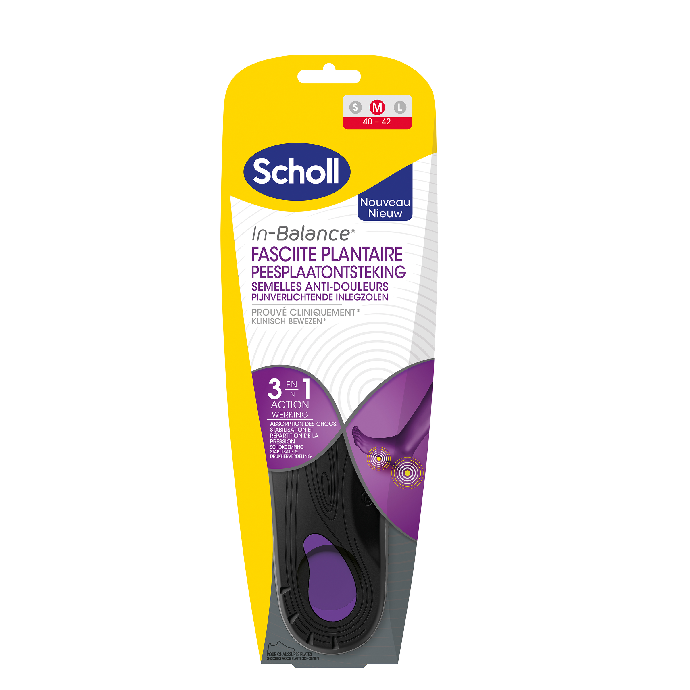 Scholl In balance inlegzolen peesplaatontsteking M 40-42 1.00 Paar