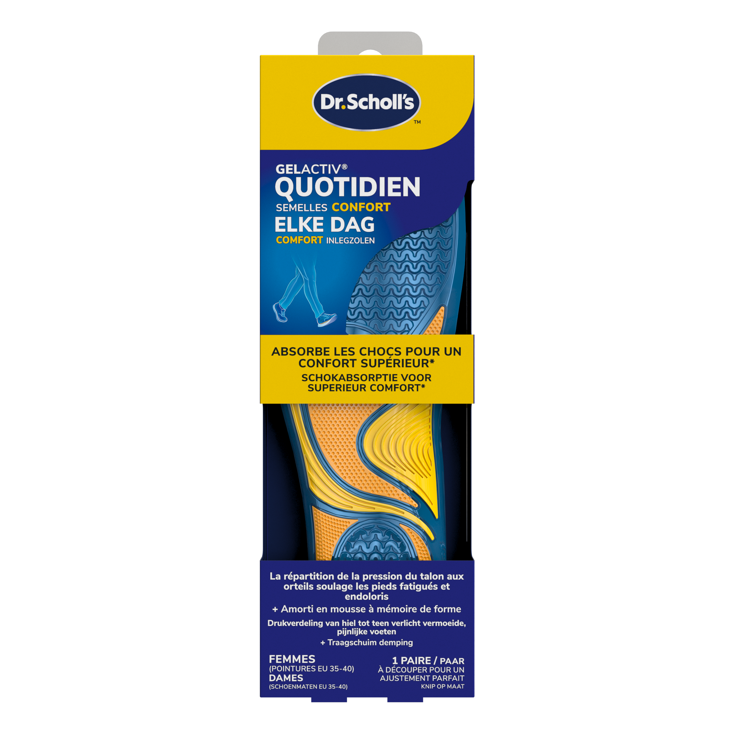 Dr. Scholl's Casual gel activ inlegzolen maat S 35.5 - 40.5 1.00 Paar