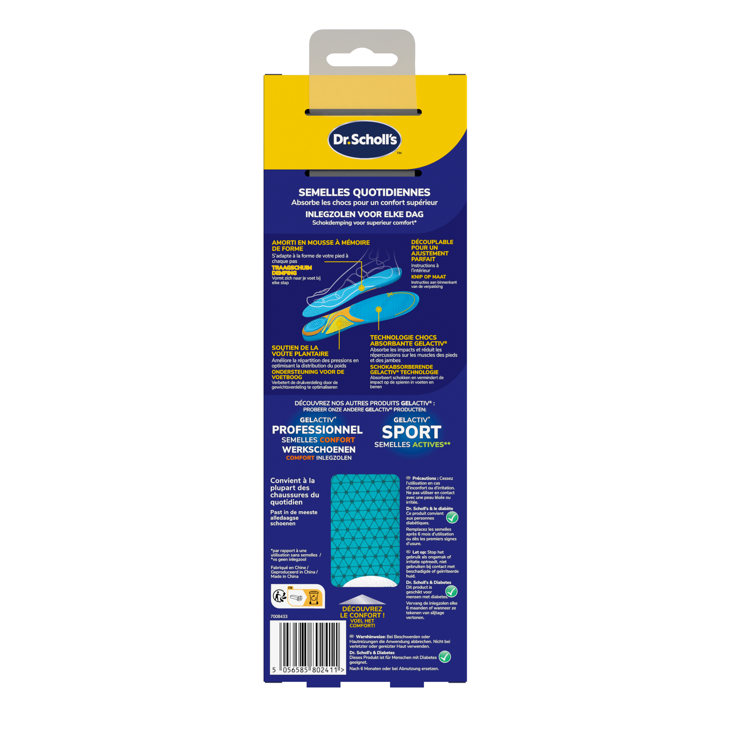 Dr. Scholl's Casual gel activ inlegzolen maat S 35.5 - 40.5 1.00 Paar