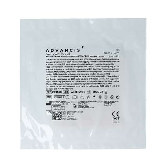 Advancis Activon manuka gaasverband 10 x 10cm 5.00 Stuks