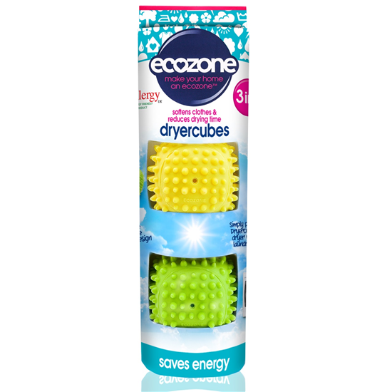 EcoZone Dryercubes was droog ballen 2 Stuks