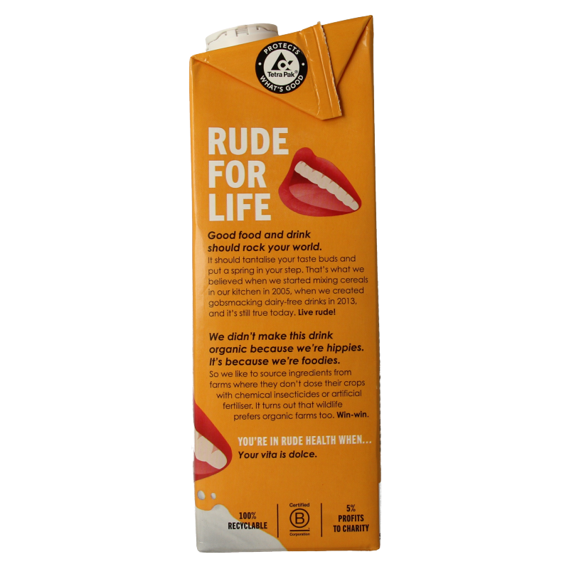 Rude Health Amandeldrank bio 1 Liter