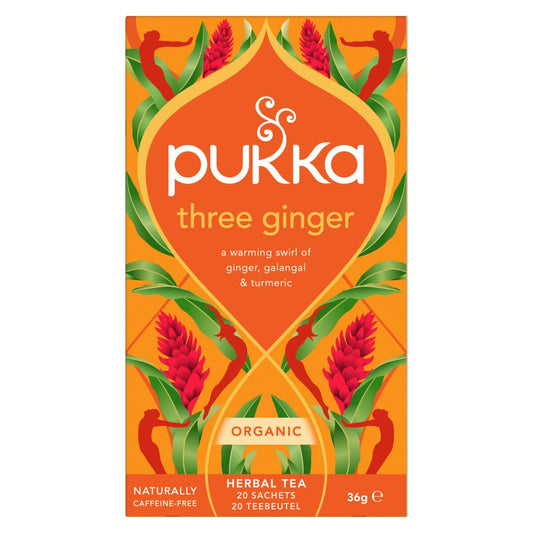 Pukka Three ginger bio 20.00 Zakjes