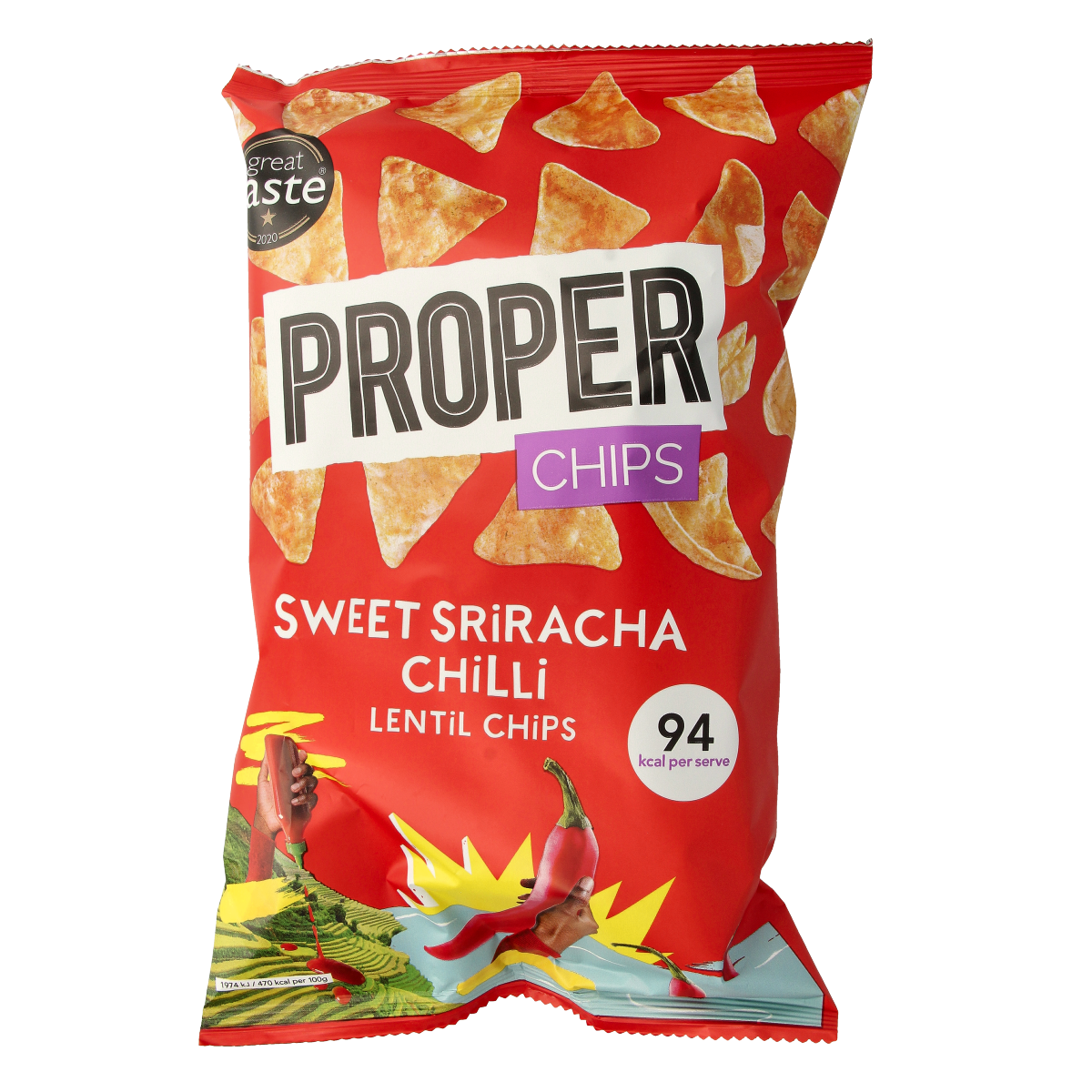 Proper Chips Chips sweet sriacha glutenvrij 85.00 Gram