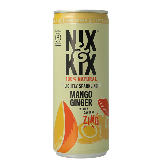 Nix & Kix Mango ginger blikje 250.00 Milliliter