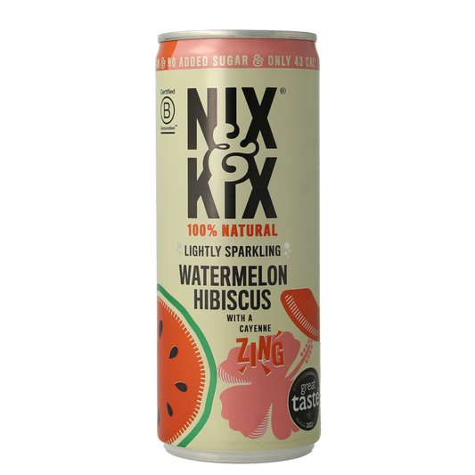 Nix & Kix Watermelon hibiscus blikje 250.00 Milliliter