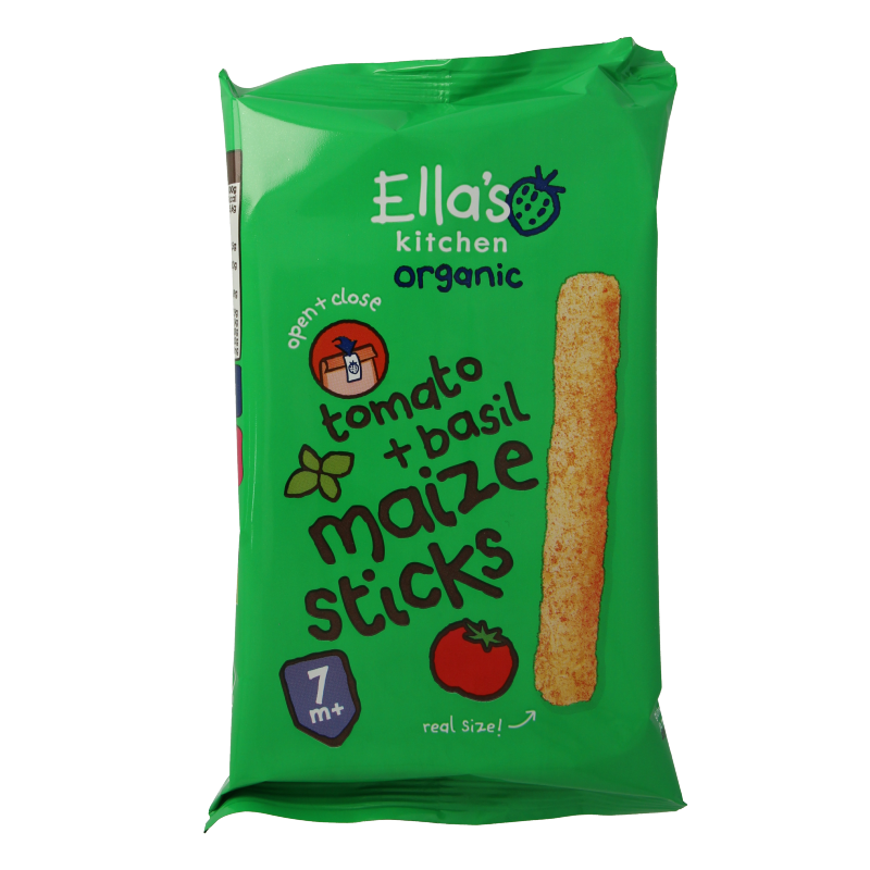 Ella's Kitchen Maize sticks tomato & basil 7m+ bio 16 Gram
