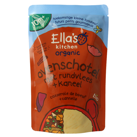 Ella's Kitchen Ovenschotel met rundvlees en kaneel 10+ mnd bio 190 Gram