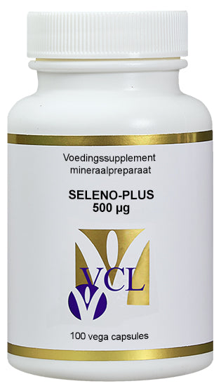 Vital Cell Life Seleno Plus selenium methylselenium capsules, 500 mcg, 100 capsules, dietary mineral supplement.