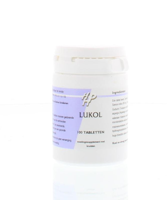 Holisan Lukol 100.00 herbal tablets in a blister pack, part of Holisan's herbal supplement range.
