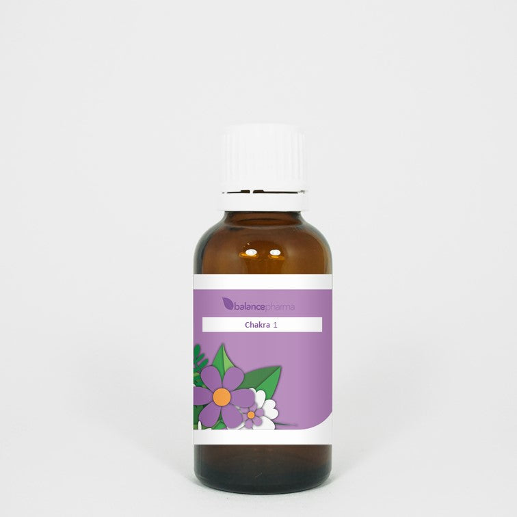 Balancepharma Wortel Chakra herbal supplement in a 30ml bottle, featuring natural ingredients for chakra balance and wellness.