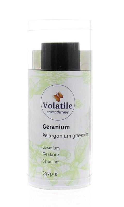 Volatile Geranium Maroc essential oil in 25ml bottle, natural aromatic oil with fresh floral scent, from Volatile.