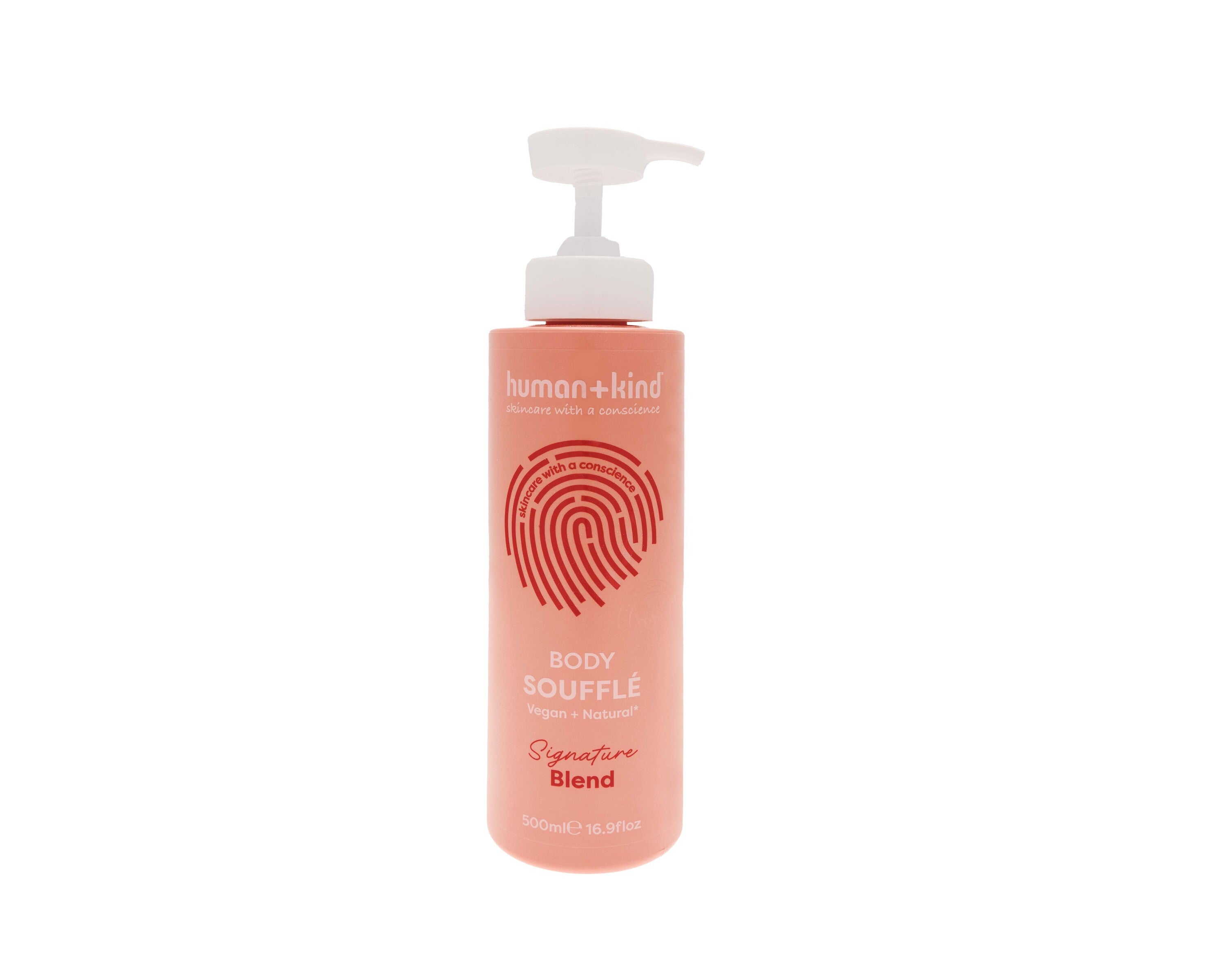 Human+Kind Body souffle in pompfles vegan 500 Milliliter