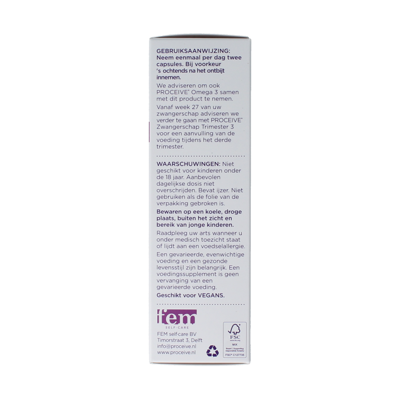 Proceive Kinderwens trimester 2 60 Capsules