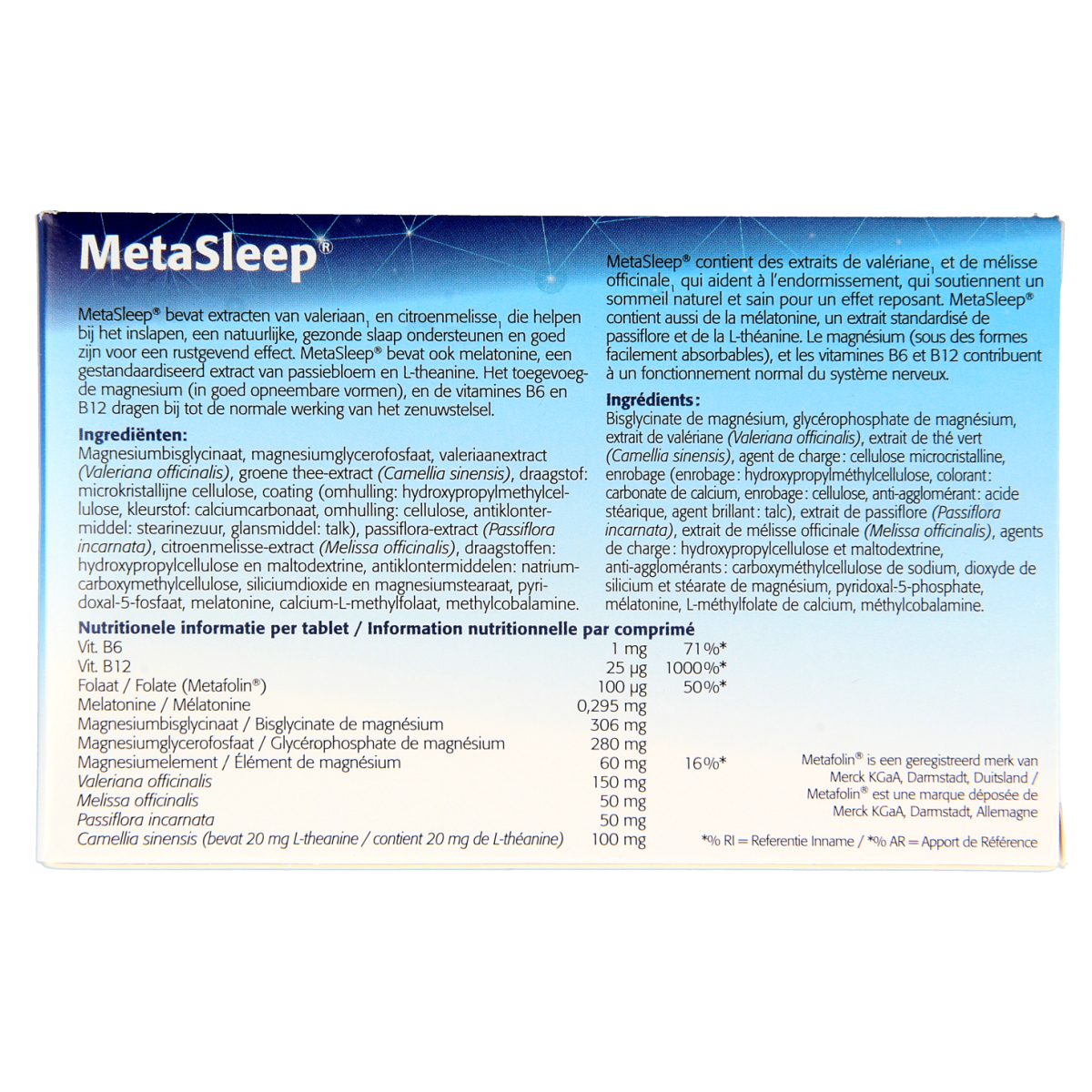 Metagenics Metasleep 30.00 Tabletten