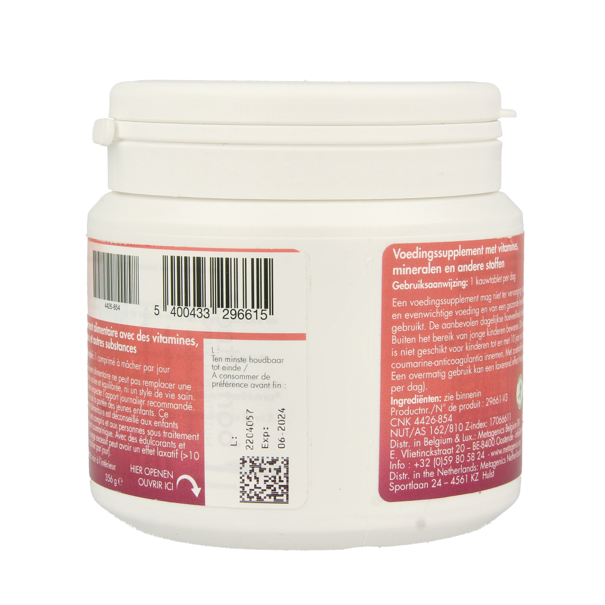 Barinutrics Multi citroen 90.00 Kauwtabletten