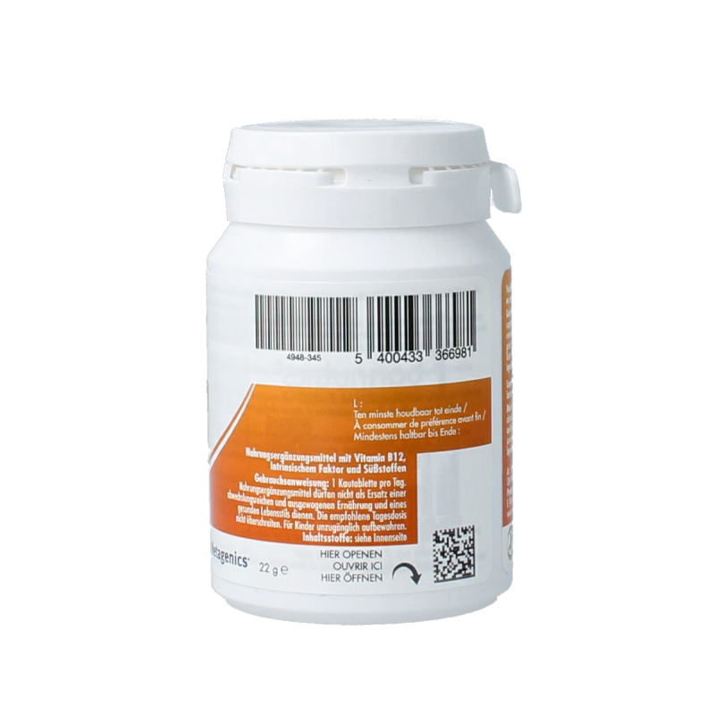 Barinutrics Vitamine B12 I.F. framboos 90 Kauwtabletten