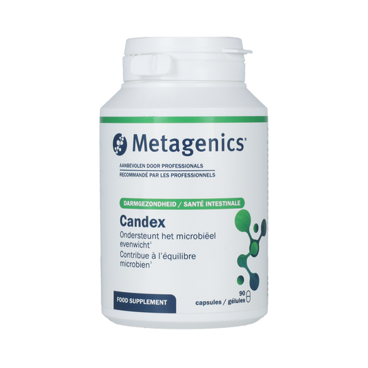Metagenics Candex NFD probiotic supplement capsules, 90 count, natural herbal digestive support, dietary supplement.