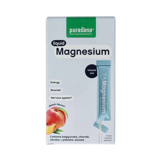 Purasana Magnesium liquid gelstick 10ml 15.00 Stuks