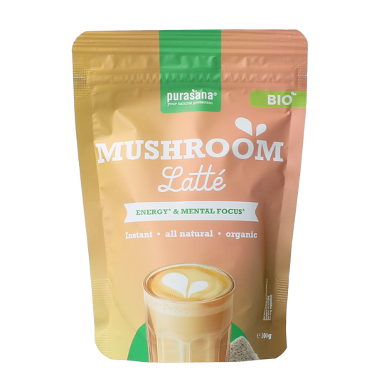 Purasana Instant mushroom latte bio 100.00 Gram