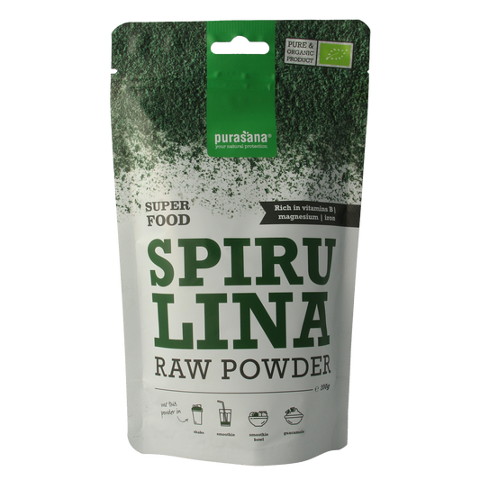 Purasana Spirulina poeder vegan bio 200.00 Gram