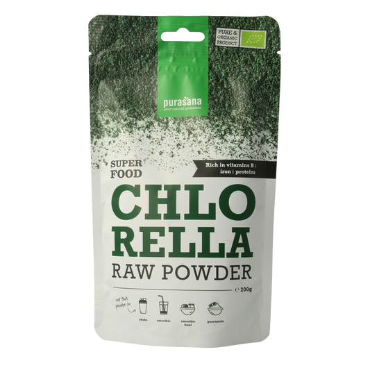 Purasana Chlorella poeder vegan bio 200.00 Gram