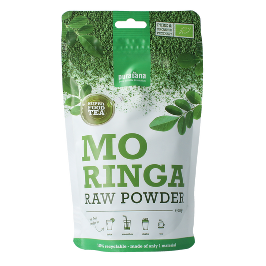 Purasana Moringa poeder vegan bio 200.00 Gram