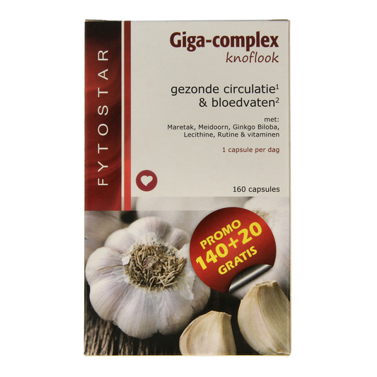 Fytostar Giga complex knoflook 160.00 Capsules